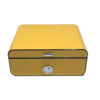 Luxury High Gloss Yellow Desktop Humidor (Large)