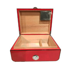 Luxury High Gloss Red Desktop Humidor (Large)